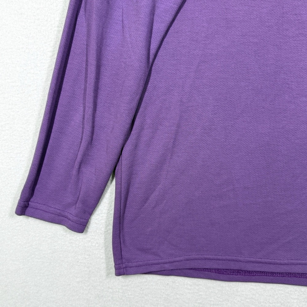 DRIFIRE FR Shirt Men Large Flight Deck Long Sleeve Jersey Flame Resistant Purple - Picture 3 of 12
